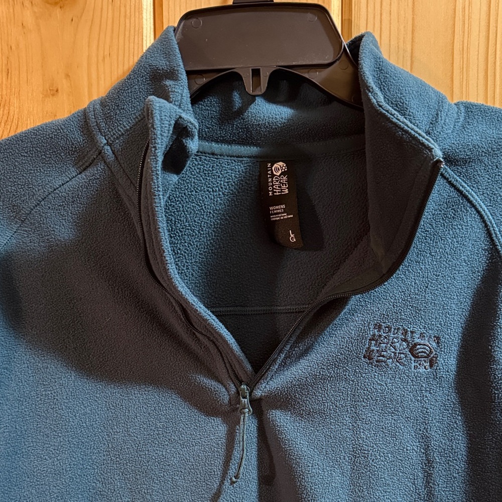 Mountain Hardwear Teal Fleece Quarter-Zip